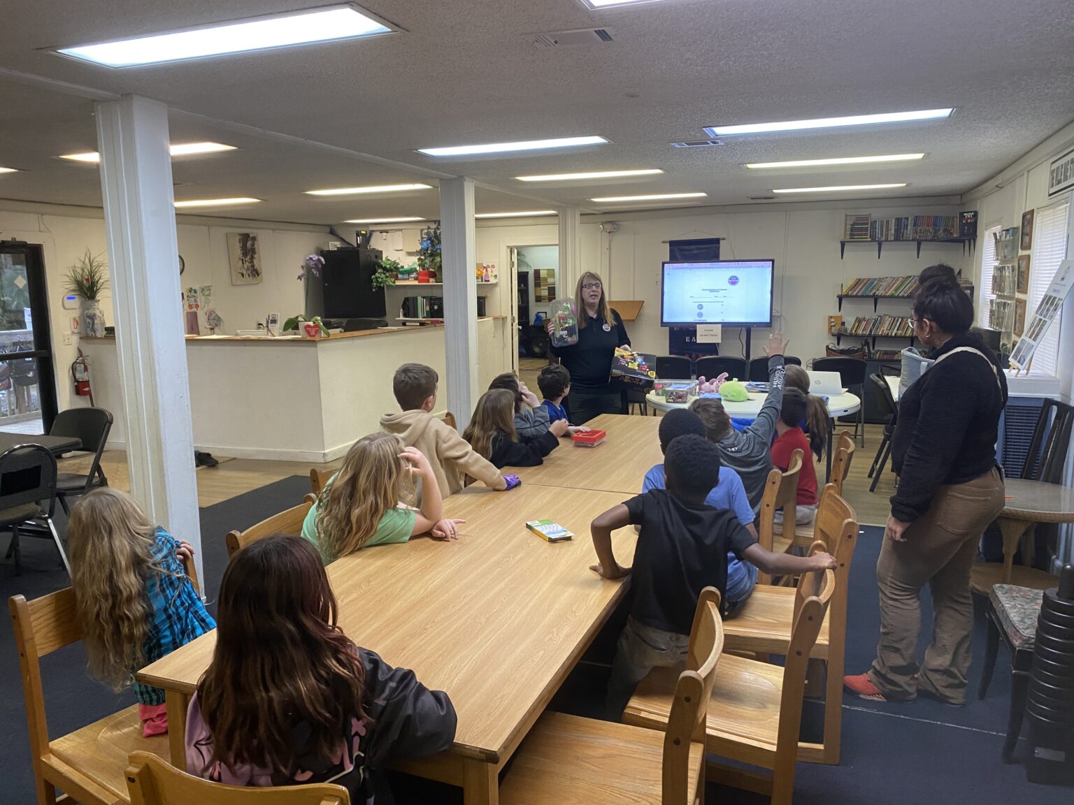 Students in enrichment program classroom